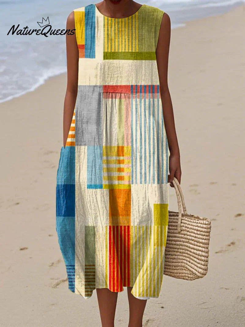 Aleida | Modern Patchwork Dress