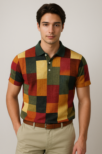 Raffaele™ MULTI-COLORED POLO IN MODERN STYLE