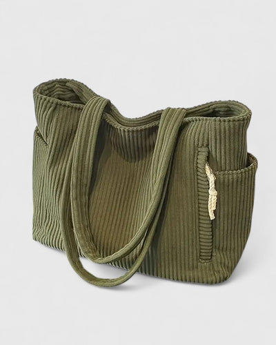 Liorane | Luxurious Ribbed Tote with Cord Detail