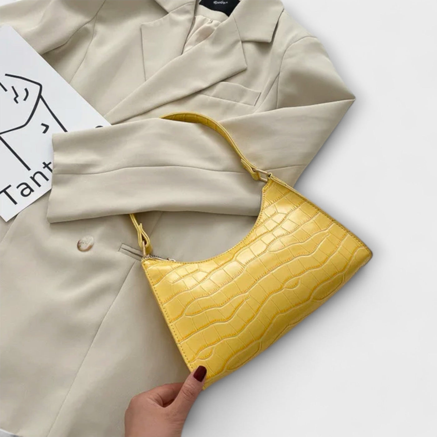 Olivia - Shiny Leather Handbag