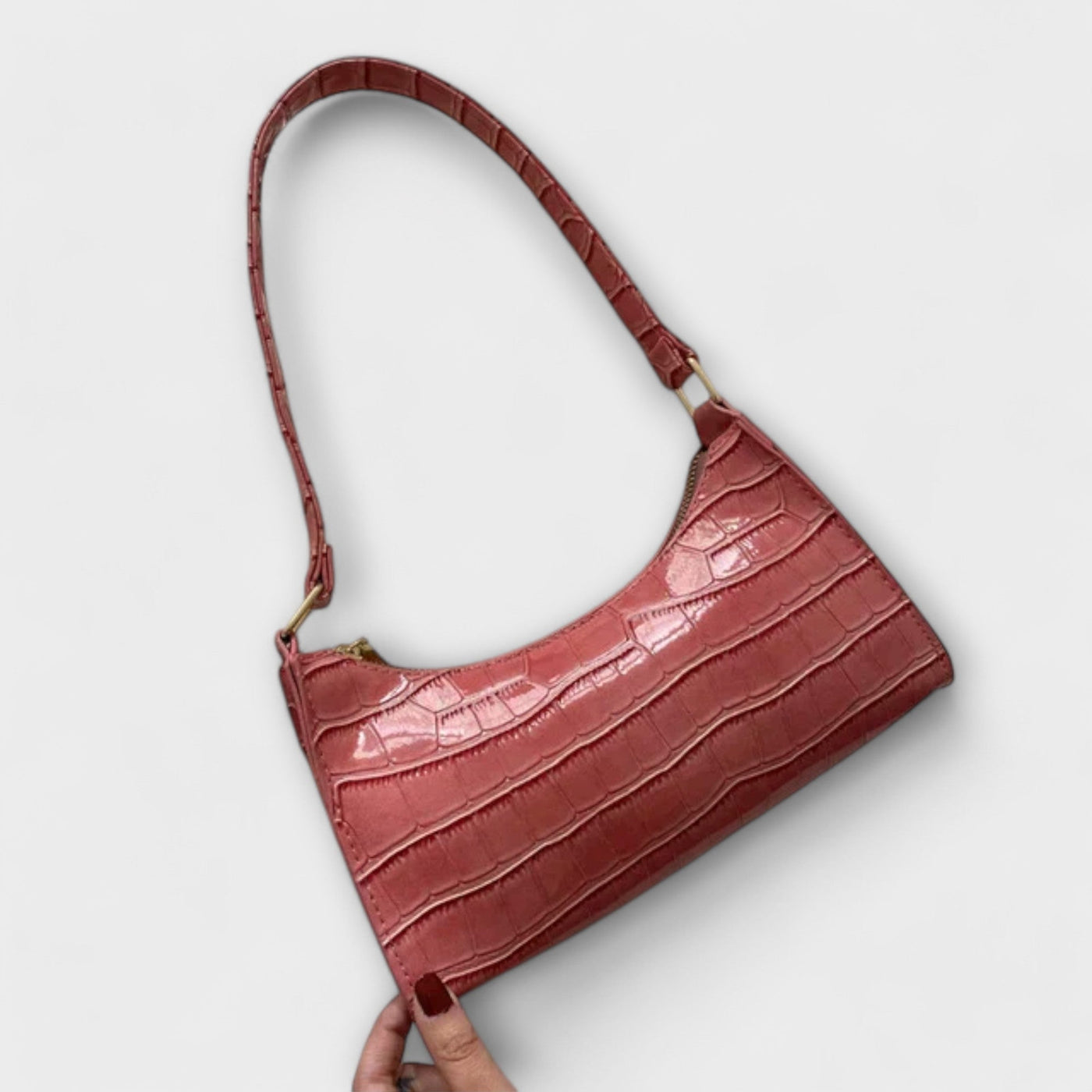 Olivia - Shiny Leather Handbag