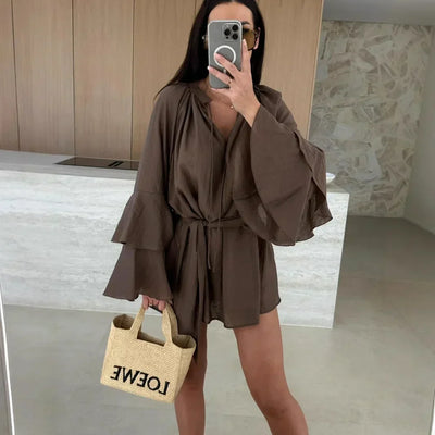 Dina™ | Airy Shirt Dress with Belt