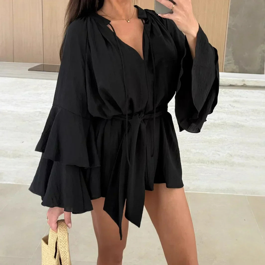 Dina™ | Airy Shirt Dress with Belt